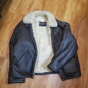 Mens Vintage Wilson's Leather Bomber style Jacket